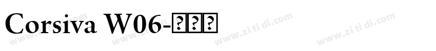 Corsiva W06字体转换